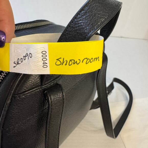 Michael Kors Rhea Medium Black Leather Backpack EUC - Picture 16 of 16